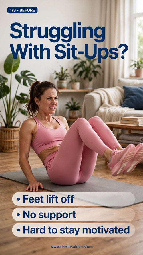 Adjustable Sit-Up Assist Bar with Suction Base