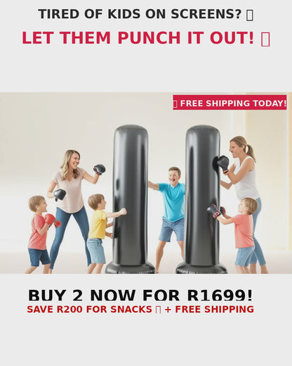 Inflatable Stand-Up Punching Bag for Stress Relief