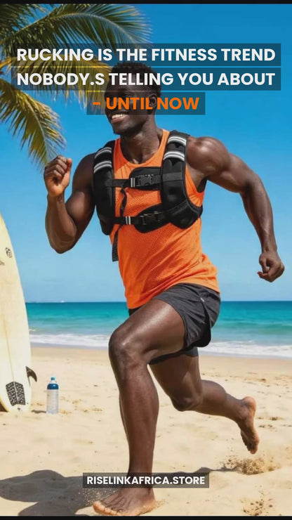 RiseLink Adjustable Weighted Training Vest — Home & Rucking Workout Gear