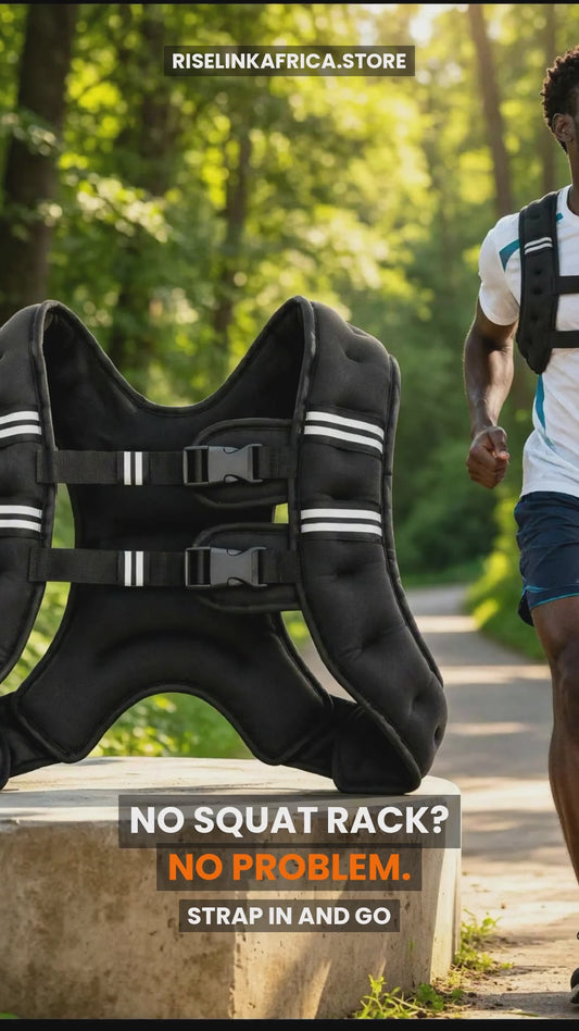 RiseLink Adjustable Weighted Training Vest — Home & Rucking Workout Gear