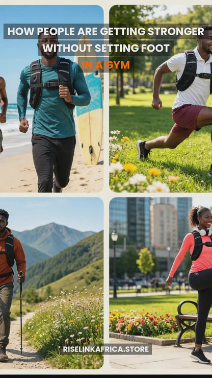 RiseLink Adjustable Weighted Training Vest — Home & Rucking Workout Gear