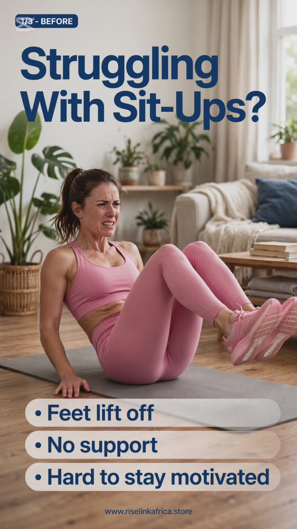 Sit-Up Assist Bar — Lock-In Suction Base, Height Adjustable