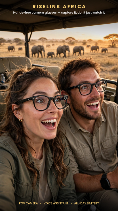 RiseLink Africa AI Smart Glasses — Couple's Pack