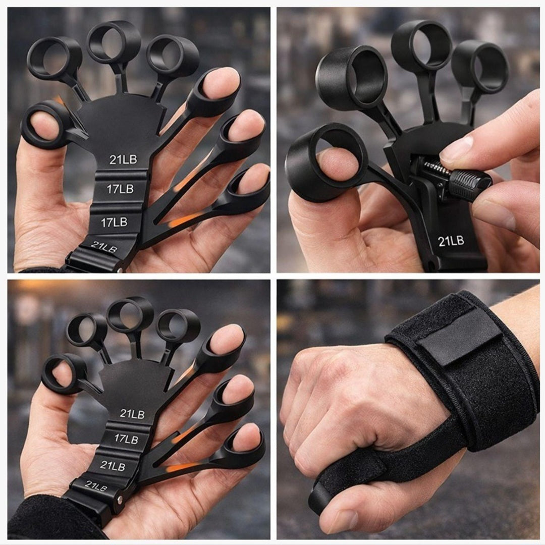 RiseLink RiseGrip Pro – 3-Level Finger Grip Strength Trainer (6KG / 8KG / 10KG) – Hand, Wrist & Forearm Exerciser