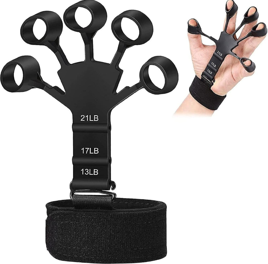 RiseLink RiseGrip Pro – 3-Level Finger Grip Strength Trainer (6KG / 8KG / 10KG) – Hand, Wrist & Forearm Exerciser