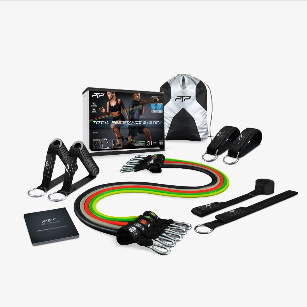 11-Piece Resistance Band Set — Full Body Home Gym Kit