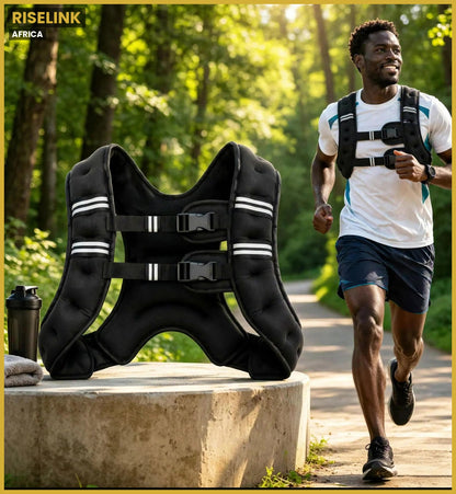 RiseLink Adjustable Weighted Training Vest — Home & Rucking Workout Gear