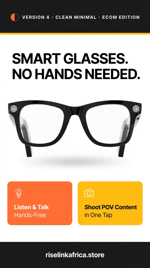 AI Smart Glasses Couple's Pack - Black and Gold