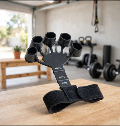 RiseLink RiseGrip Pro – 3-Level Finger Grip Strength Trainer (6KG / 8KG / 10KG) – Hand, Wrist & Forearm Exerciser