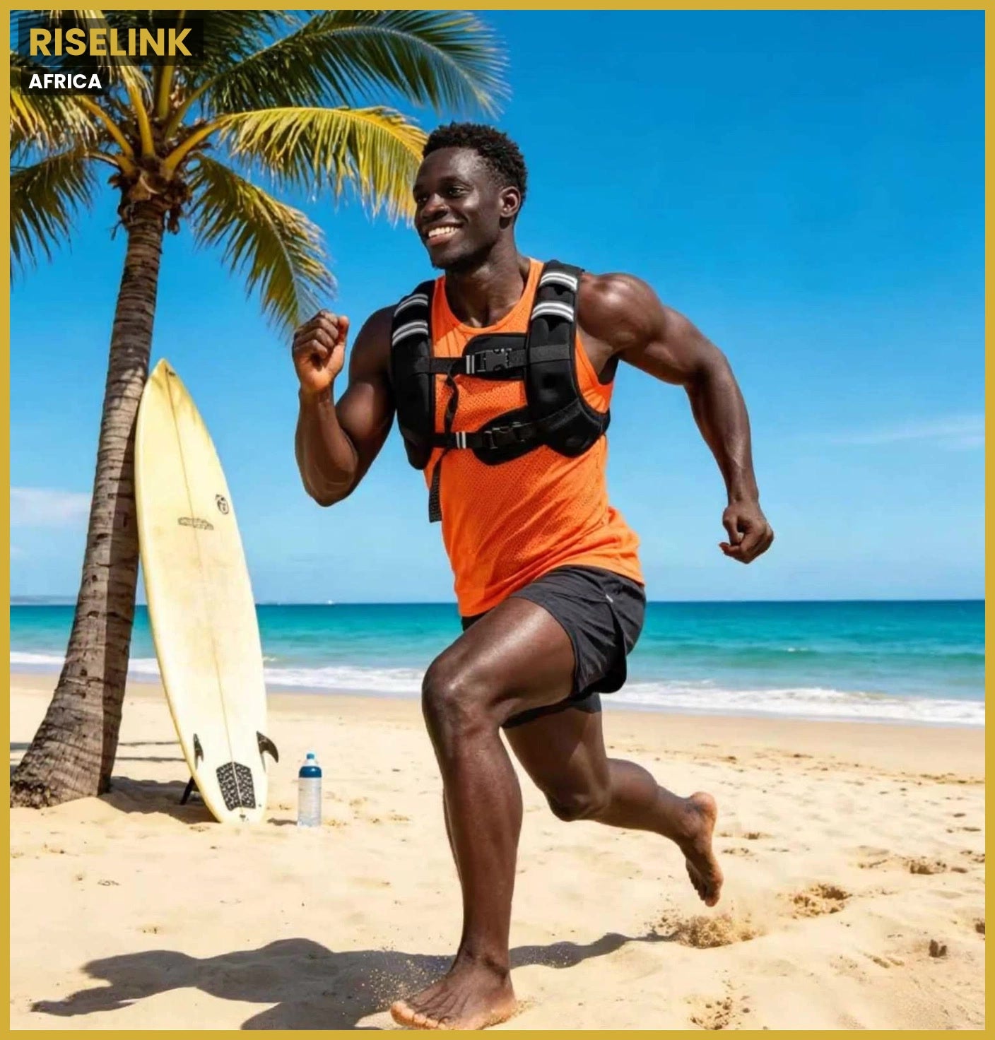 RiseLink Adjustable Weighted Training Vest — Home & Rucking Workout Gear
