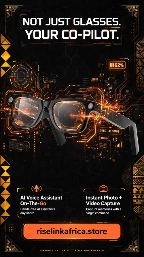 AI Smart Glasses — Built-In Camera & Voice Assistant (Set of 2)