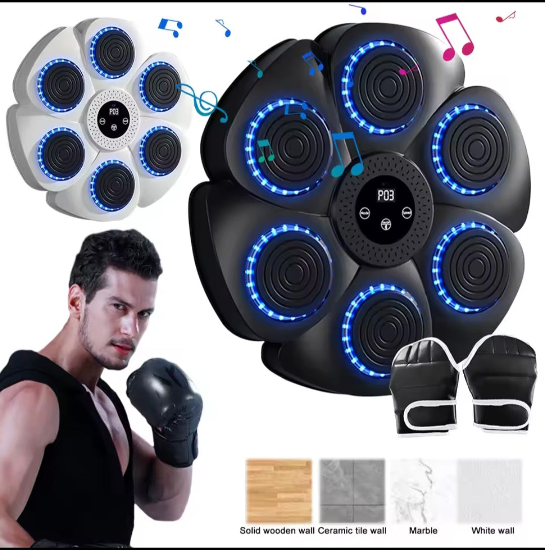 RiseLink Smart Music Boxing Wall Target – 6-Point Bluetooth Reflex Trainer