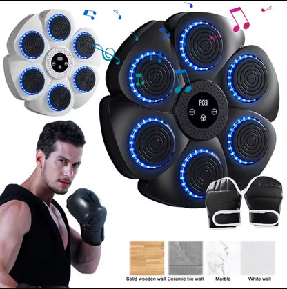 RiseLink Smart Music Boxing Wall Target – 6-Point Bluetooth Reflex Trainer
